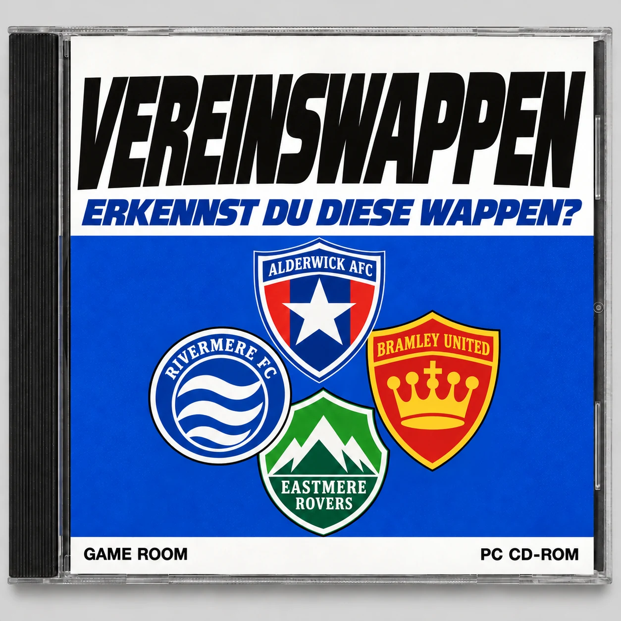 Retro-CD-Cover von Vereinswappen