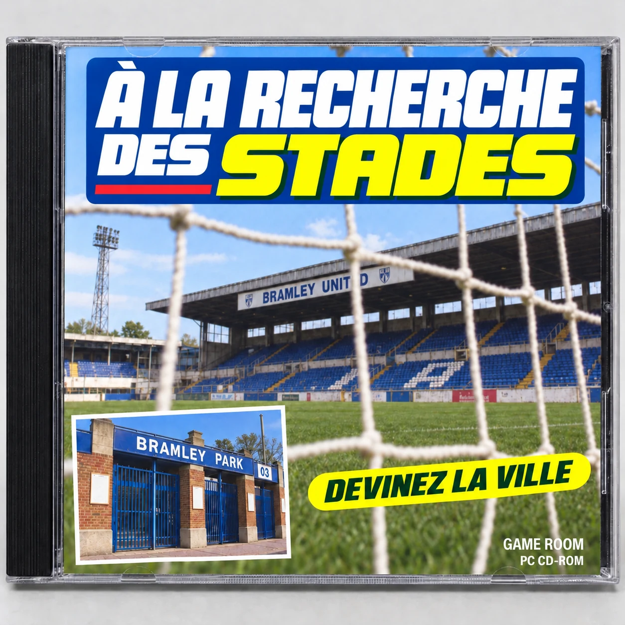 Jaquette rétro de CD d’À la recherche des stades