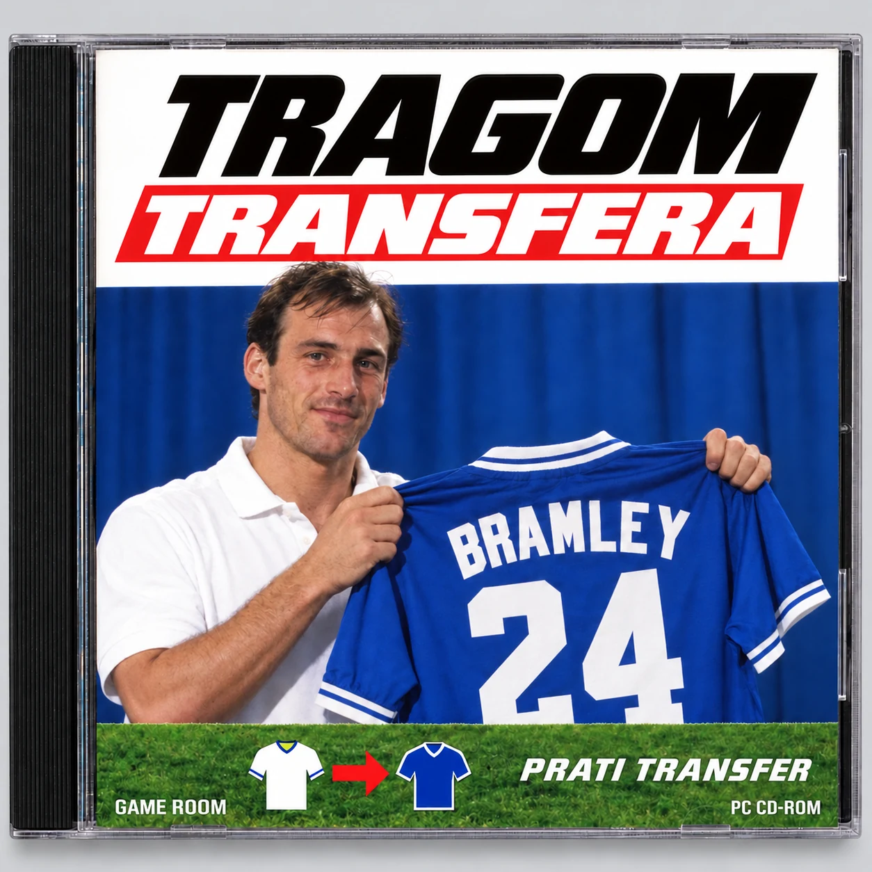 Retro CD naslovnica igre Tragom transfera