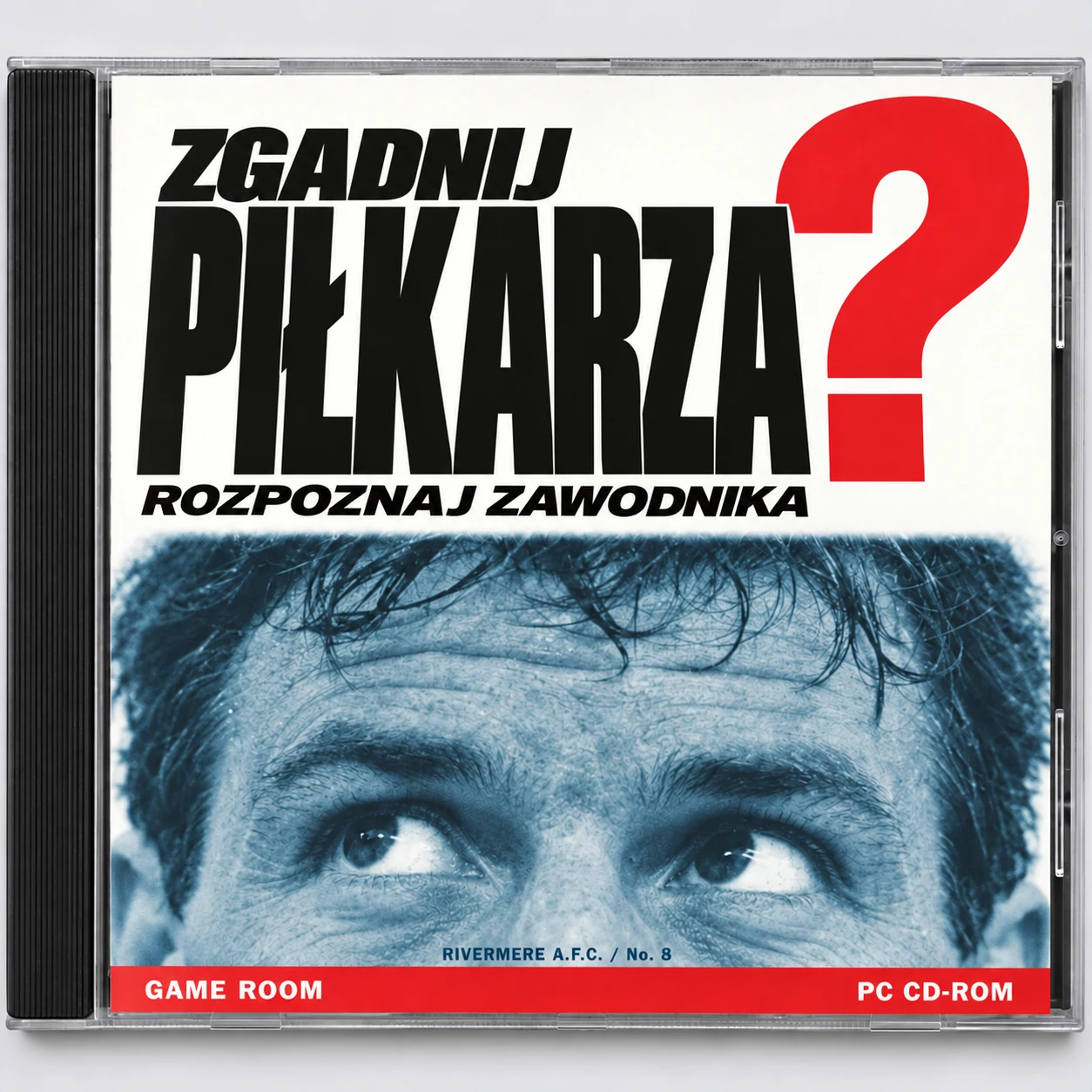 Okładka płyty CD gry Zgadnij piłkarza w stylu retro
