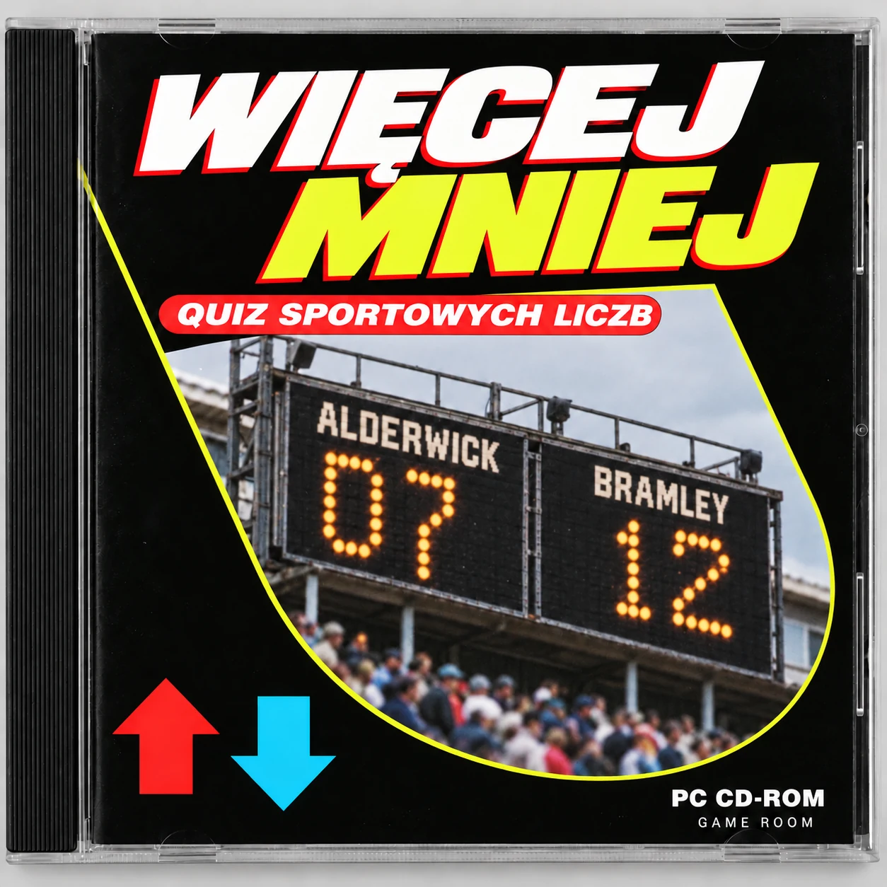 Okładka płyty CD gry Więcej / Mniej w stylu retro