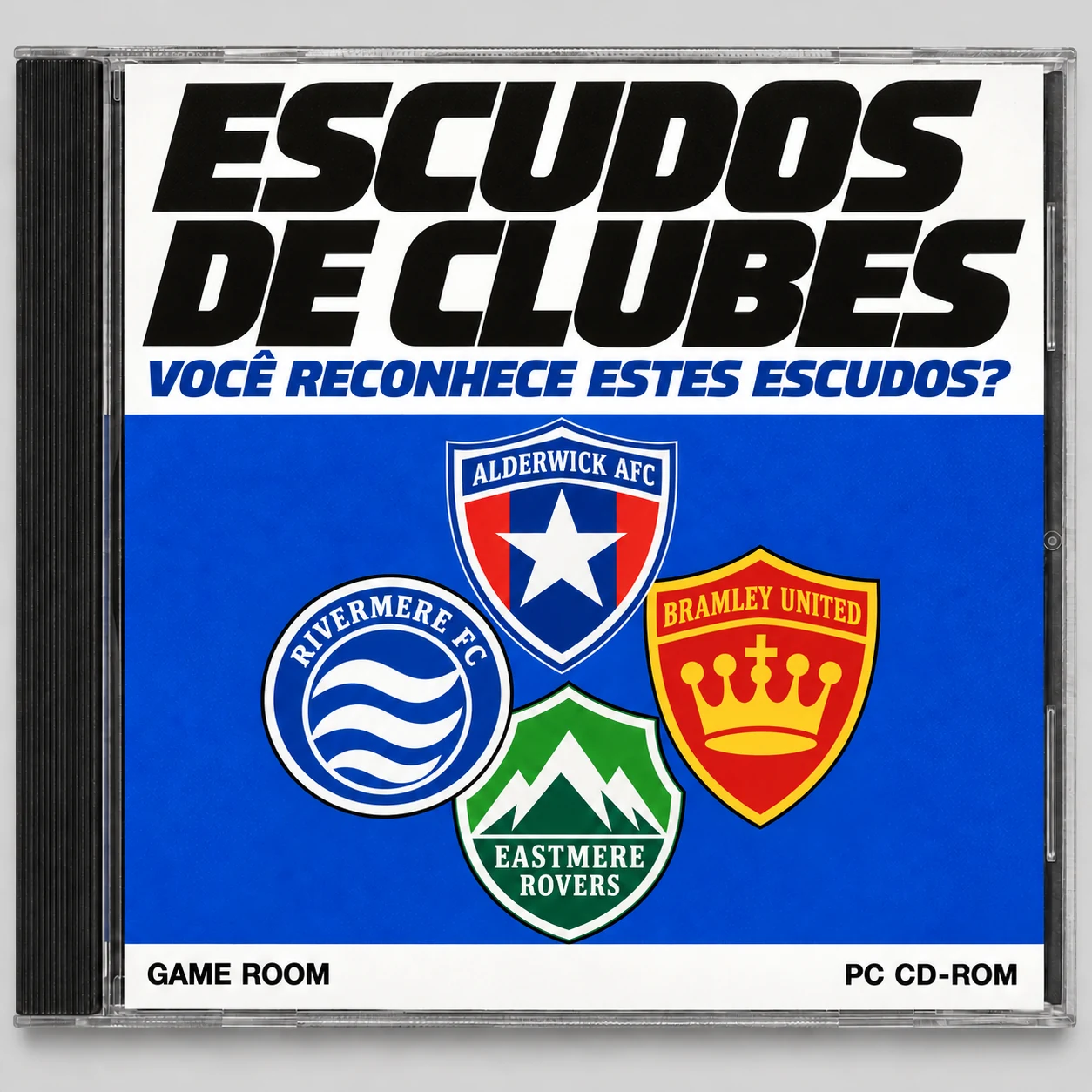 Capa retrô de CD do Escudos de clubes