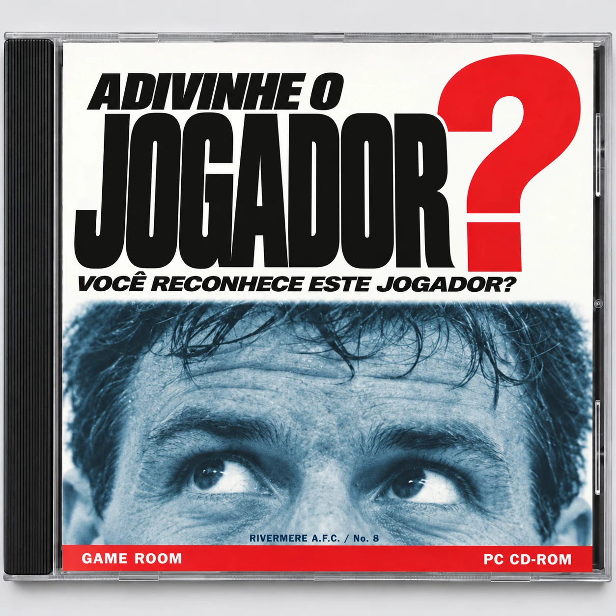 Capa retrô de CD do Adivinhe o jogador