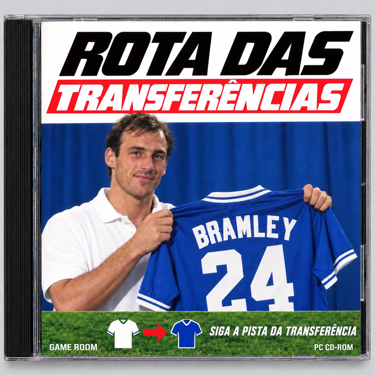 Capa retrô de CD do Rota das transferências