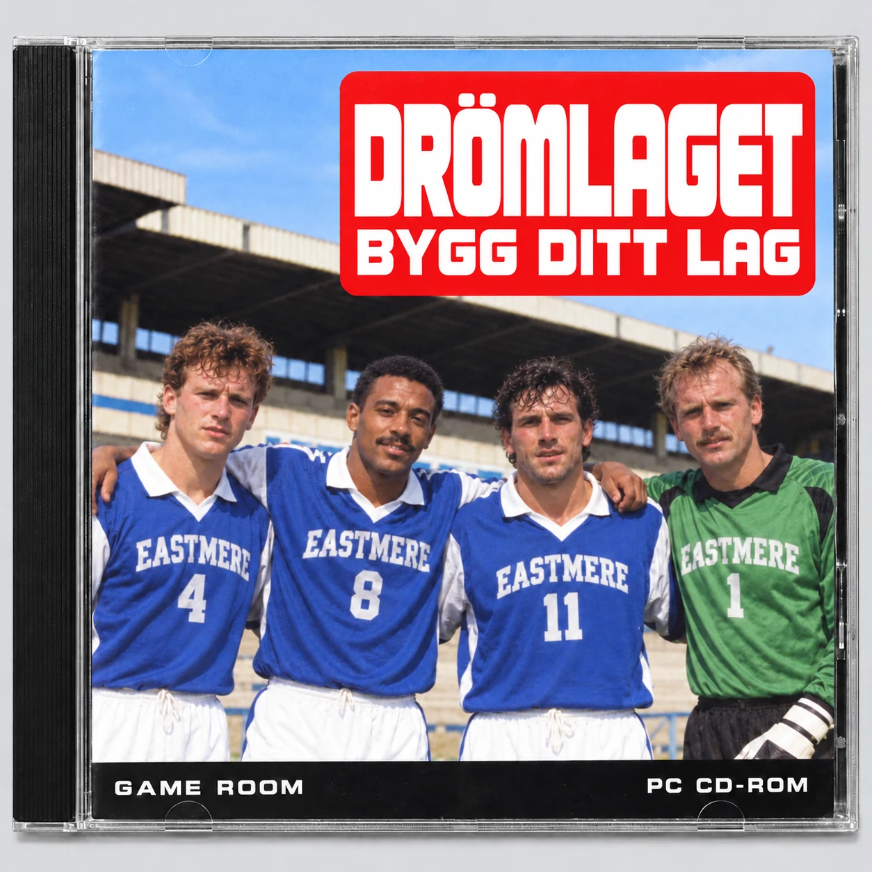 Retroinspirerat CD-omslag till Drömlaget