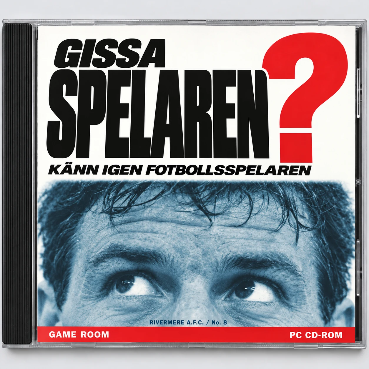 Retroinspirerat CD-omslag till Gissa spelaren